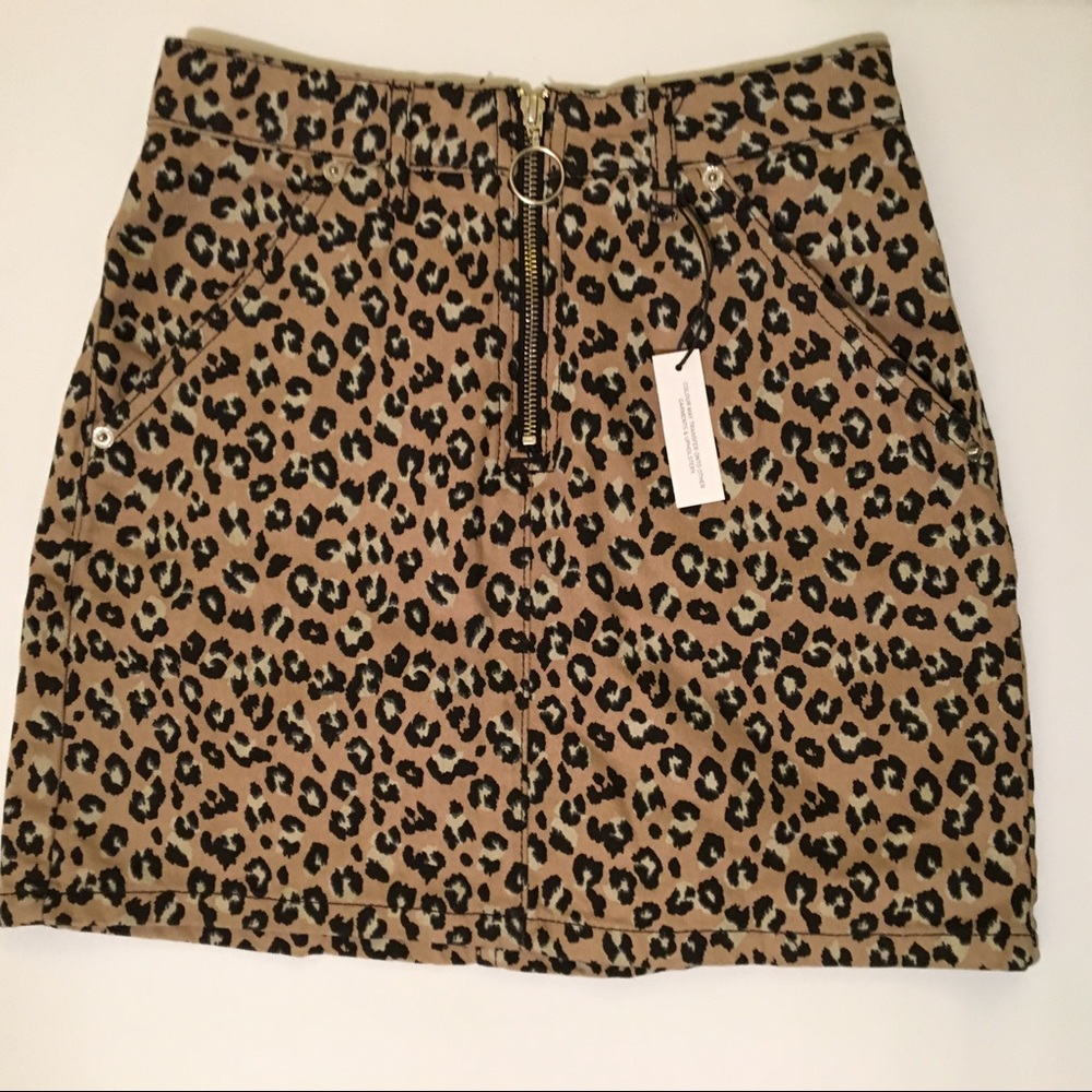Topshop Printed Skirt